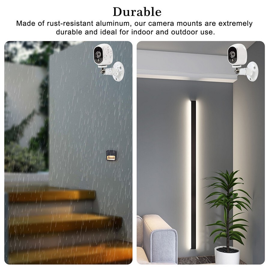 2/4pcs Universal Wall Mount Bracket for Security Camera with 1/4"Screw Connector