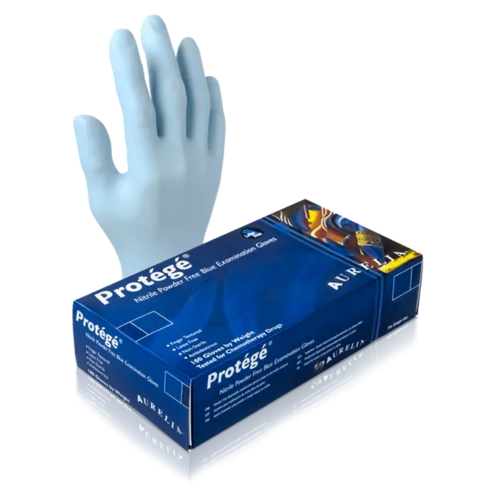 Aurelia Protege Nitrile PF Gloves, 100/Box, Medium