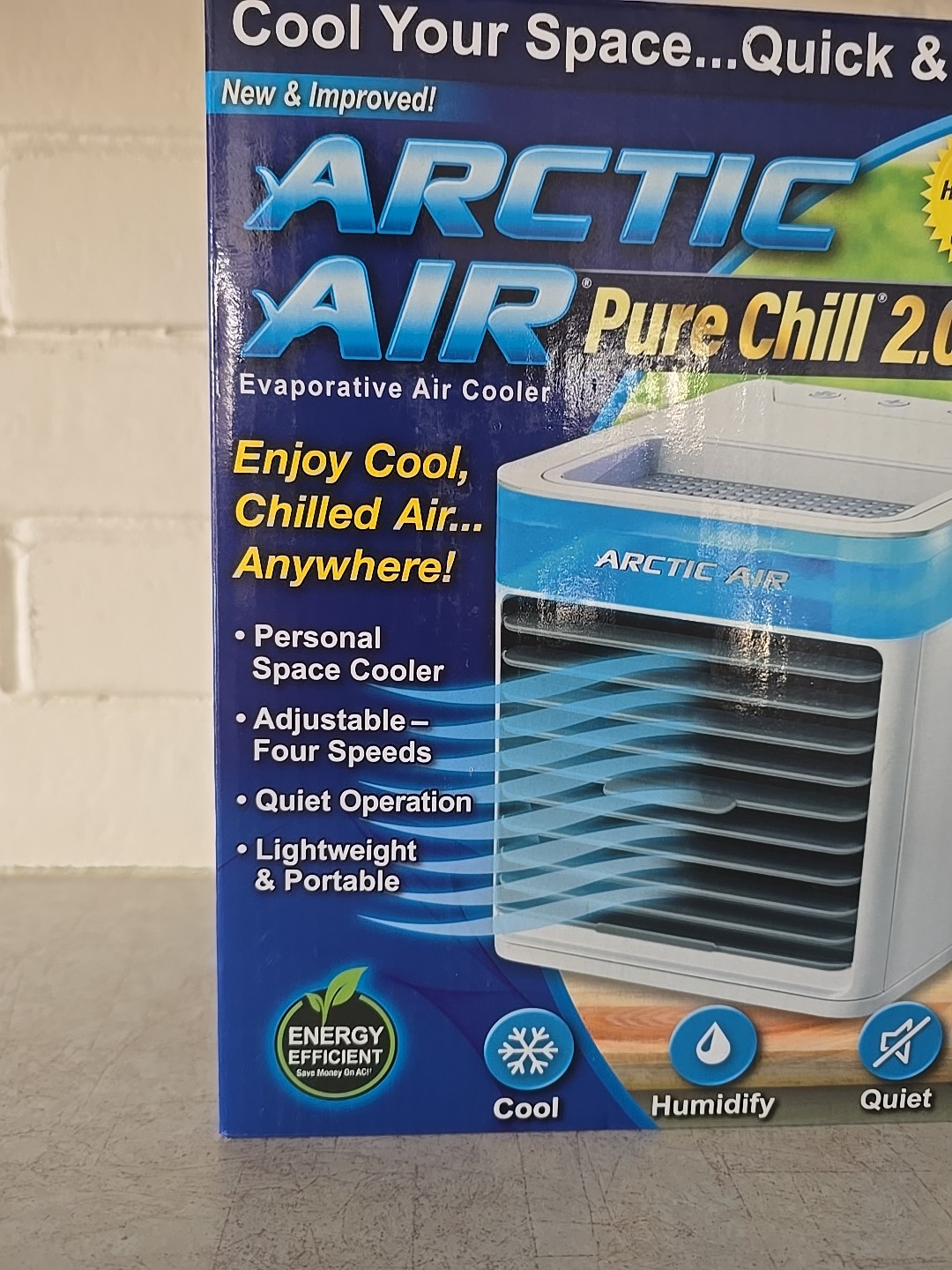 Arctic Air Pure Chill 2.0, Personal Space Cooler, Evaporative Air Chiller