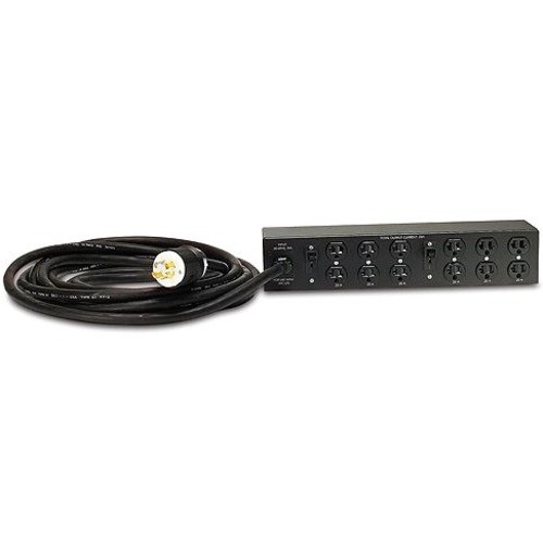 APC NetShelter Basic Rack PDU Extender, 2U, 30A, 120V, 12 NEMA 5-20 outlet
