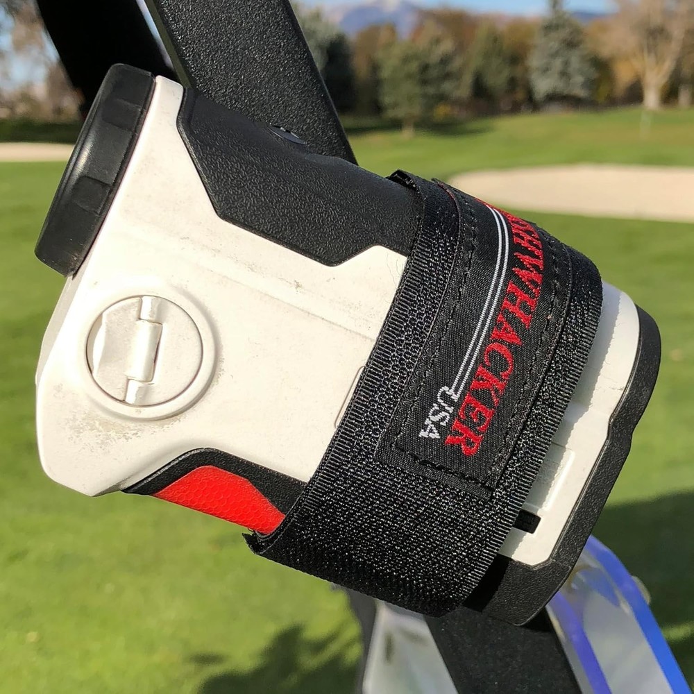 Secure Magnetic Mount Holder for Golf Rangefinder & Towel - Quick Access Strap