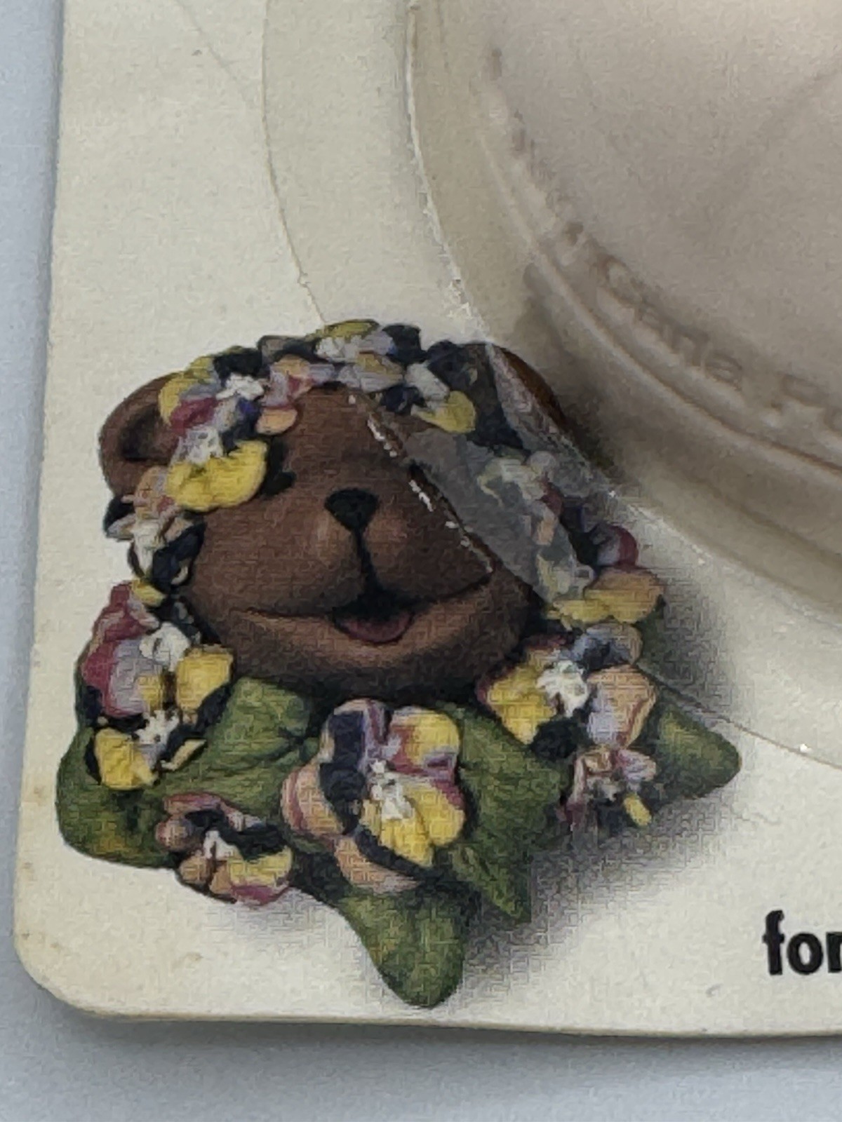 Vintage AMACO Bear Faces Push Mold Designed by Carla Pont 1998
