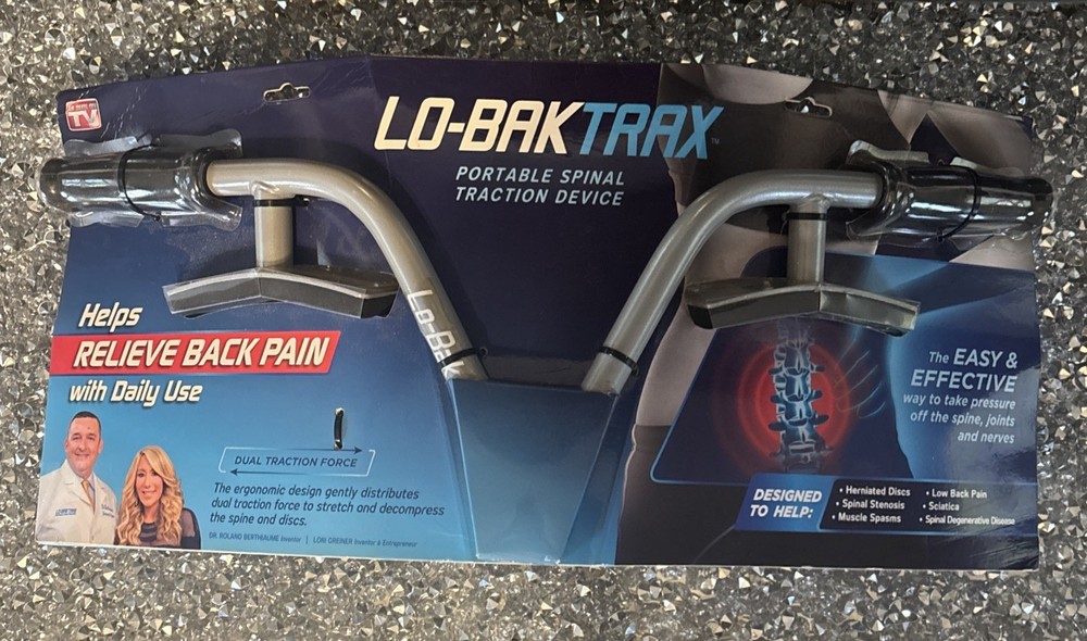Lo-Bak Trax Portable Spinal Traction Device Decompression Back Pain Relief