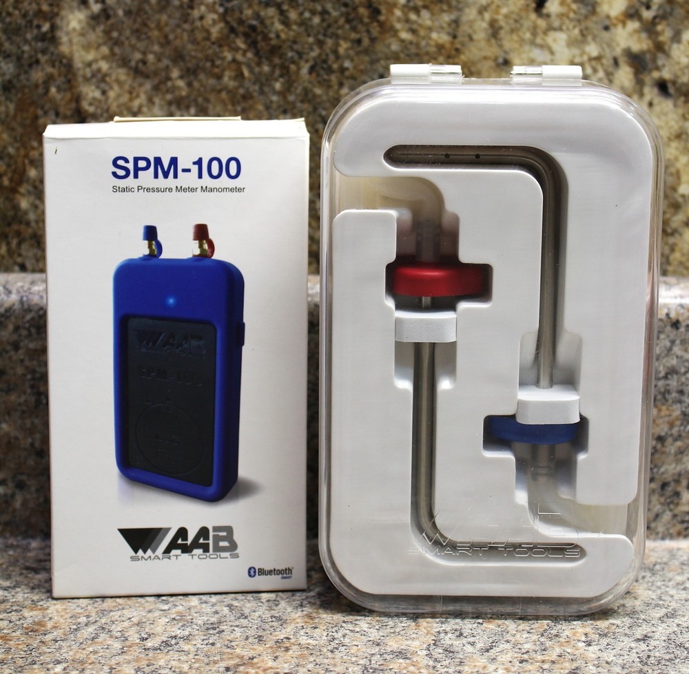 AAB Smart Tools- SPM-100 Static Pressure Manometer & Static Pressure Probe Kit