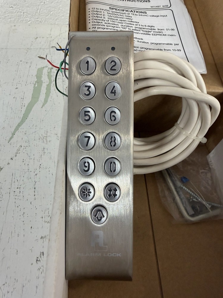 Alarm Lock A-100IMWP Illuminated Mullion Keypad Access Control Panel