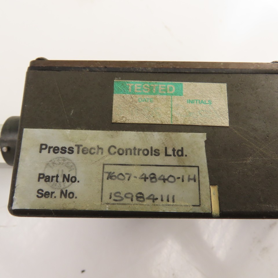 PressTech Controls 7611-175 Linear Rail Sensor W/ 7607-4840-IH
