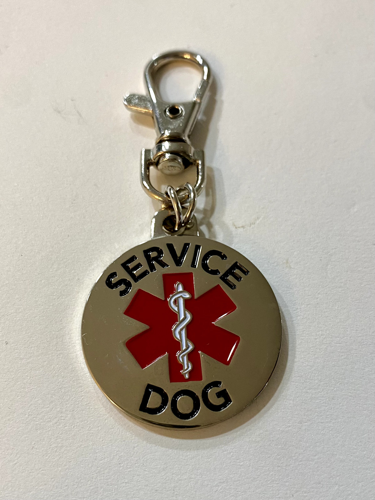 Service Dog/ ESA/ Therapy Dog ID Tags - Clip-on Pet Charm