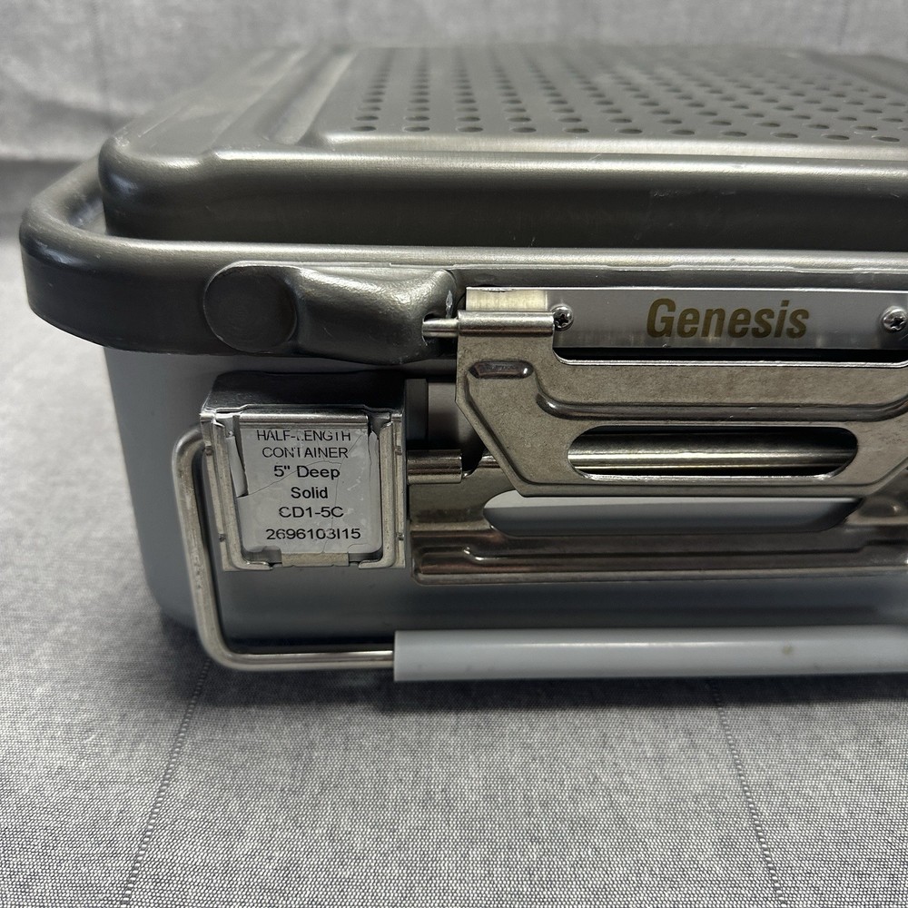 V. Mueller CD1-5C Genesis Sterilization Container 11"X12"X5" Deep Solid Half