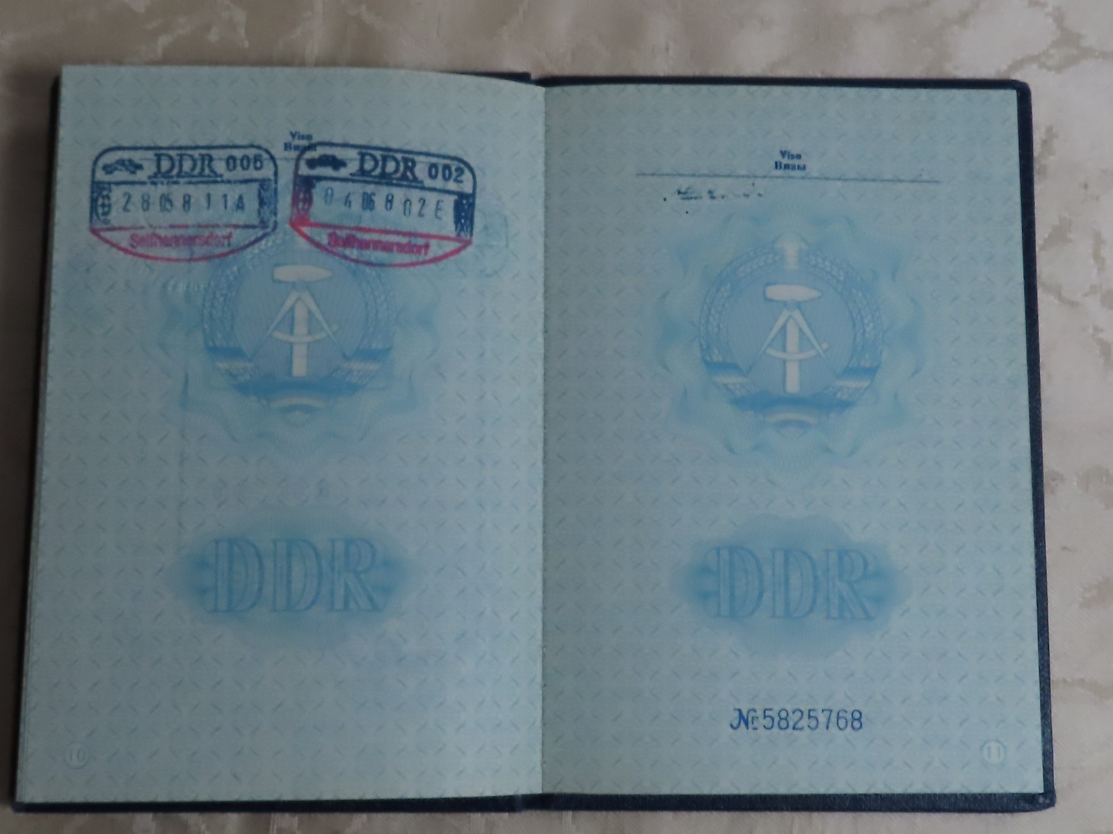 Passport DDR With Many Stamps ! E
