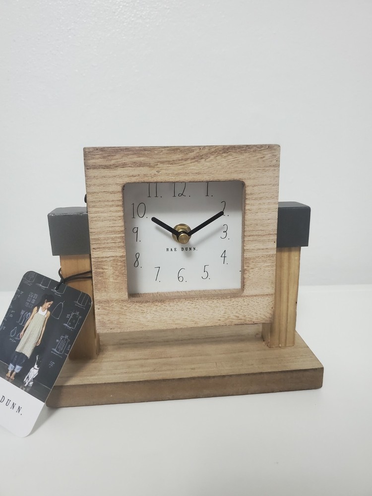 Rae Dunn Wooden clock