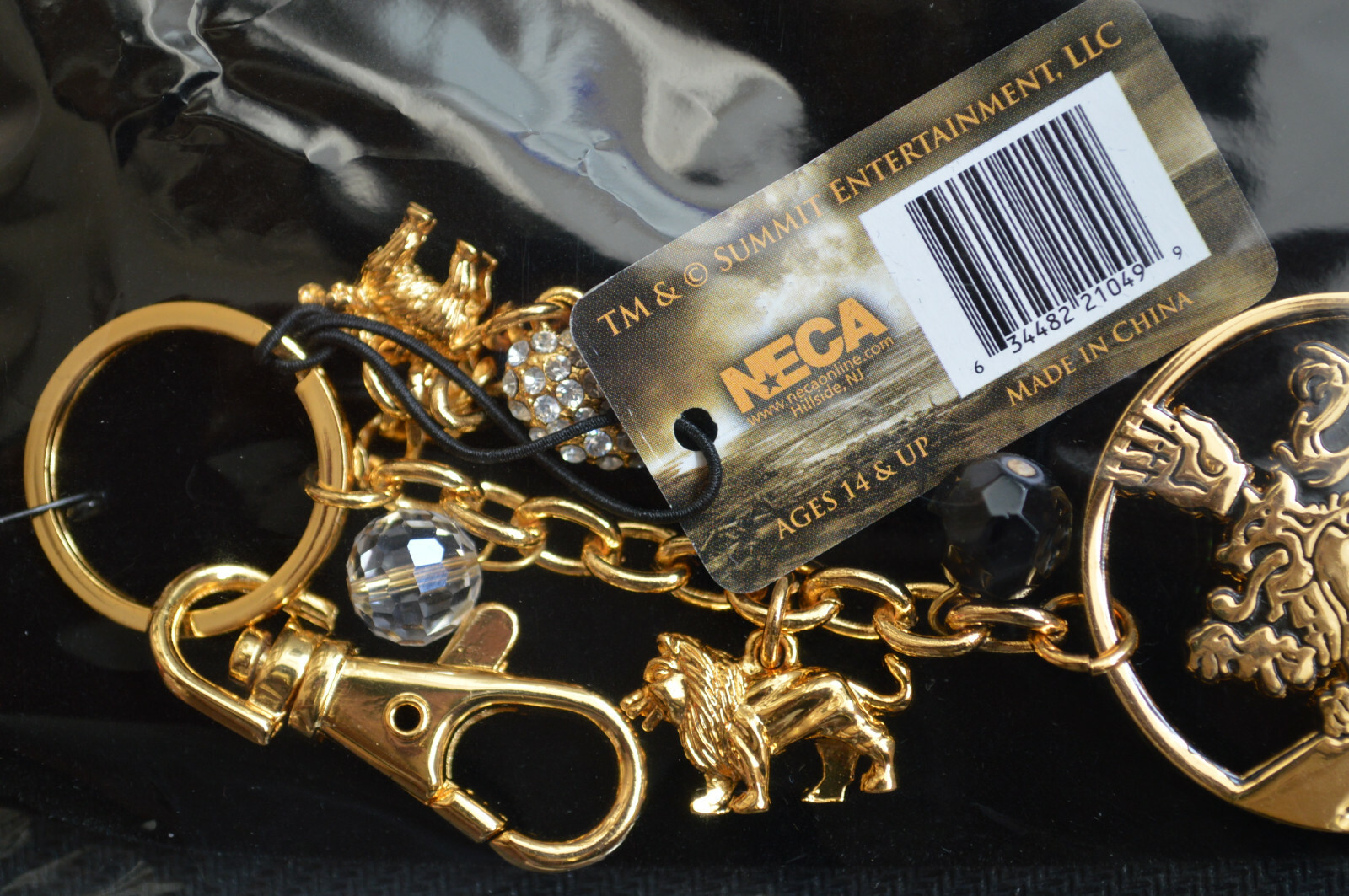 Neca The Twilight Saga New Moon 18K Gold Plated Bag Clip A Charm Dangler Keyring