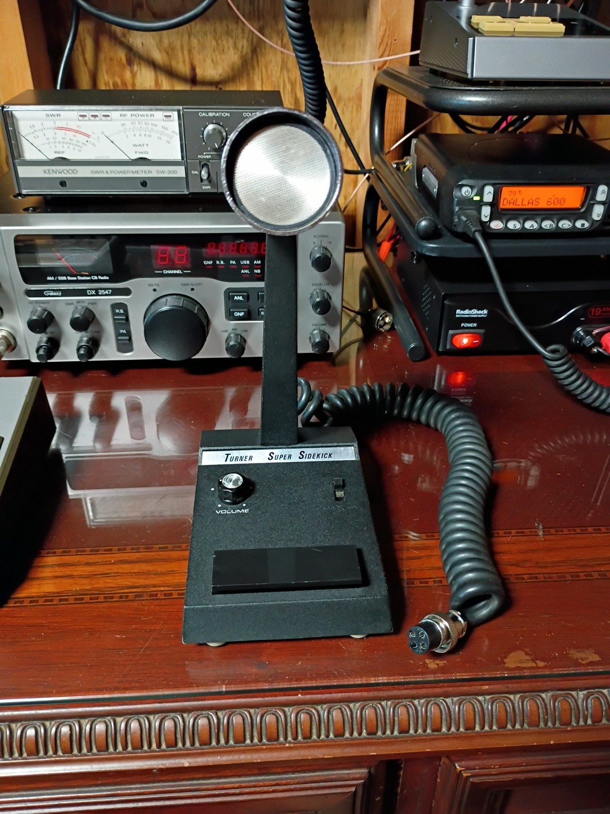 Vtg Turner Super Sidekick Desk  Microphone