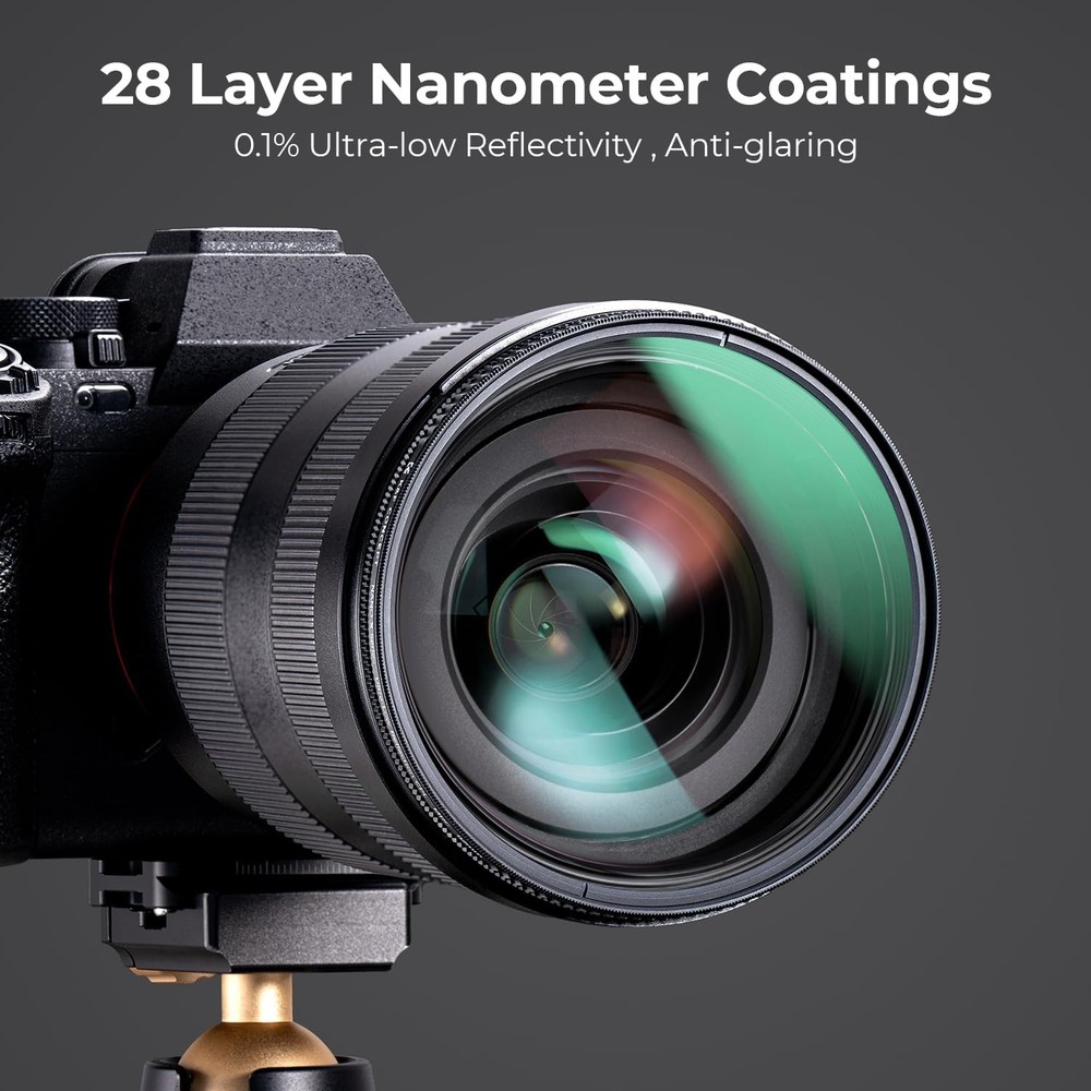 77mm Ultra-Low Reflectivity Circular Polarizers Filter 28 Multi-Layer Coating...