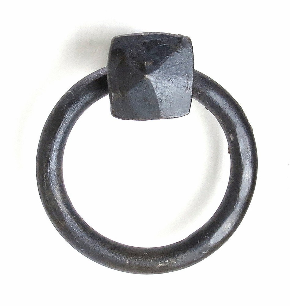Ring Pull Knob Cabinet Drawer Handle Kitchen Cupboard Door Forged Rustic Iron