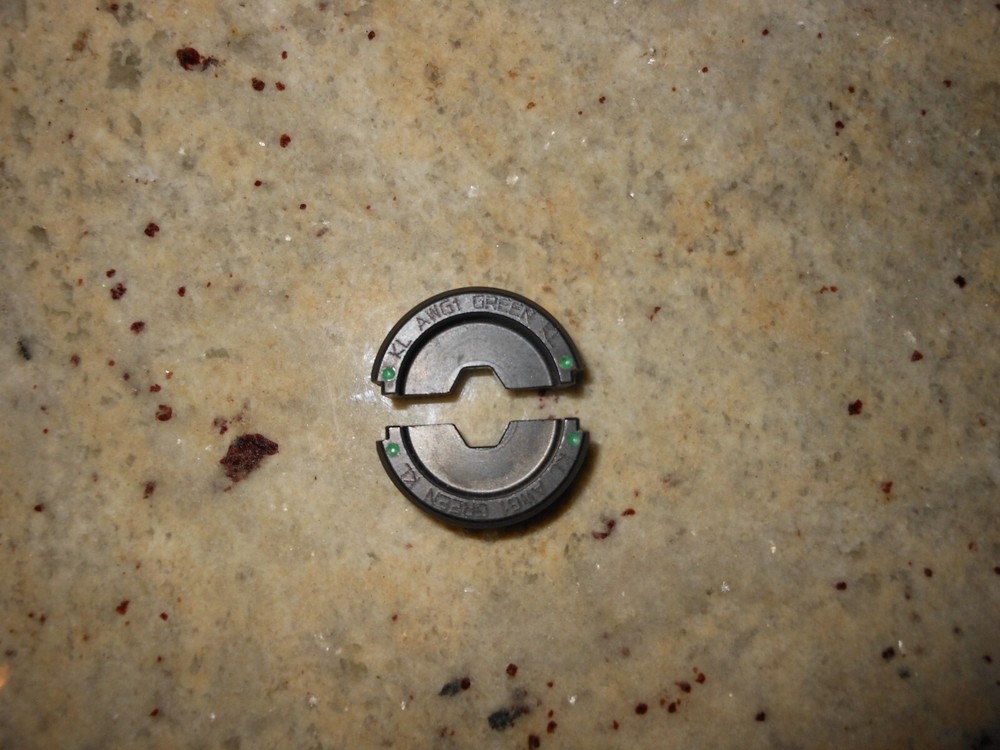 GREENLEE 1AWG Green Crimp Compression Die