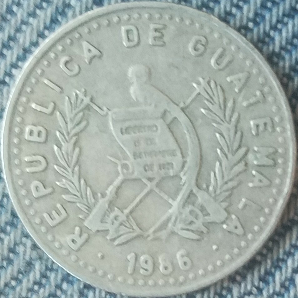 Guatemala 10 Centavos 1986 VG