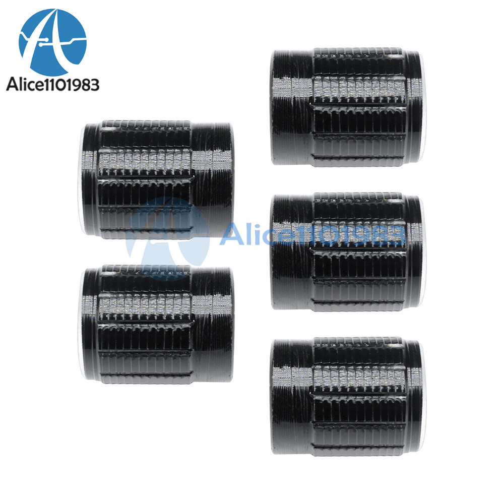 5PCS Useful Volume Control Rotary Knobs For 6mm Dia Knurled Shaft Potentiometer