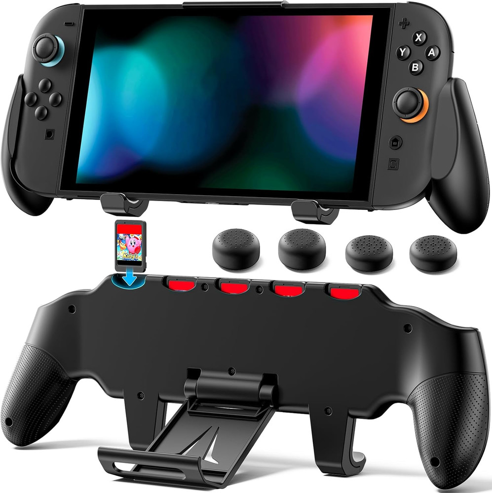 Grip Compatible with Nintendo Switch 2, Switch 2 Ergonomic Grip Case with Adjust