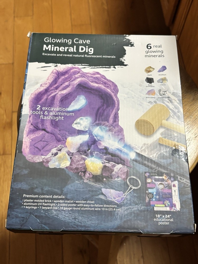 Glowing cave mineral dig from BBC Earth