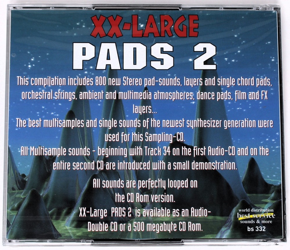 Best Service XX-Large Pads 2 Sample Library/Sound Library/Sampling 2 CD 1990s