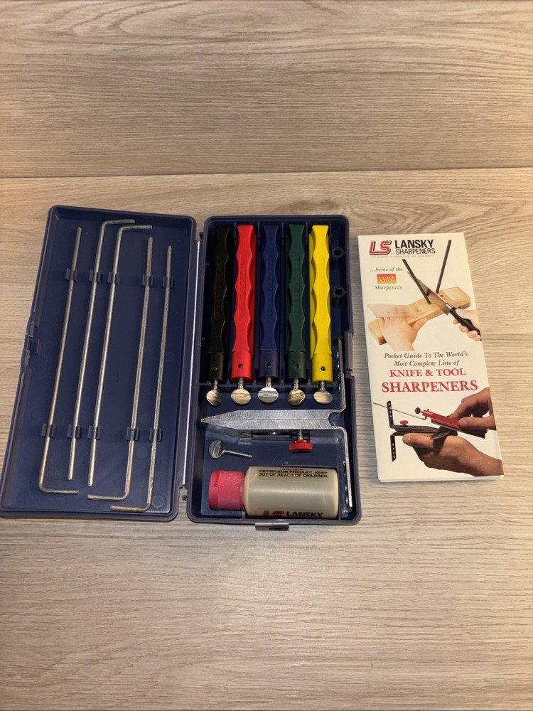 Lansky Knife Sharpener LKCLX – Deluxe 5-Stone Precision System