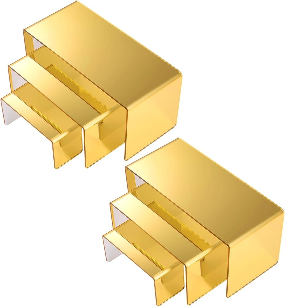 Multi-Size Acrylic Display Risers for Action Figures and Cupcake Showcases