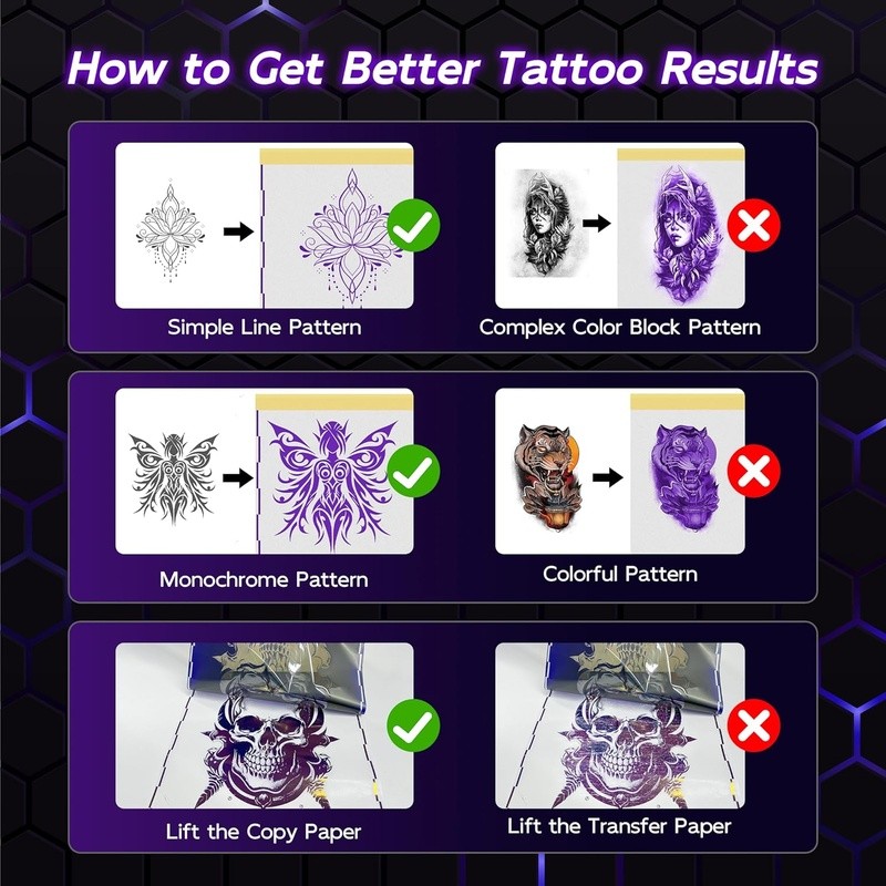 Tattoo Printer AI Wireless Monochrome Stencil Design Machine Portable Temporary