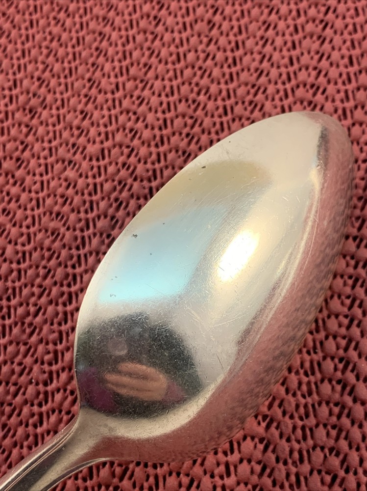 3 Solid Serving Spoon & 1 Meat Fork 1937 LADY ALICE II Wallace Silverplate