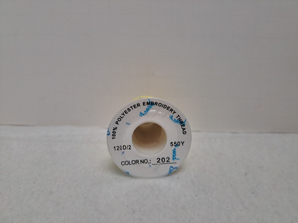 Simthread Embroidery Thread (5500 Yards) - Lemon Yellow #202 (Sealed)