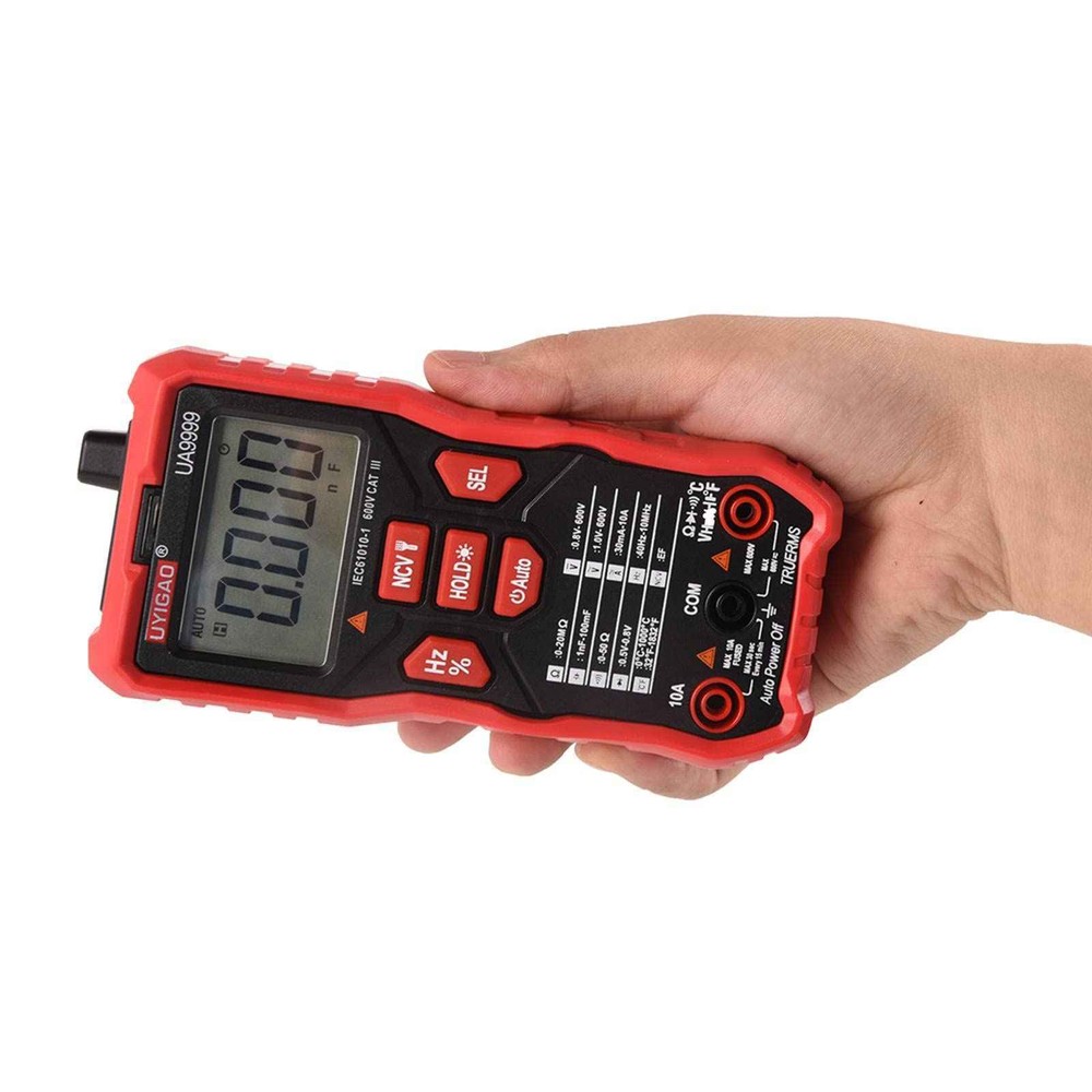 Digital Meter Multimeter AC/DC Auto-ranging Measures Continuity Test