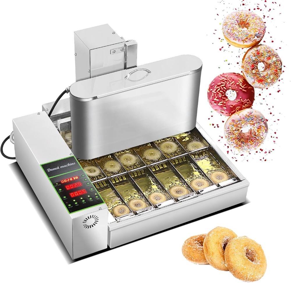 Kolice 6 Row Automatic Doughnut Maker, Donut Machine, Donuts Frying Machine