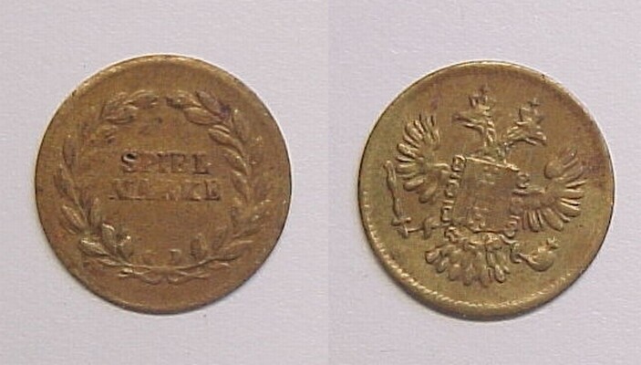 MiniatureTwo Headed Eagle Spiel Marke 13 Millimeters MM