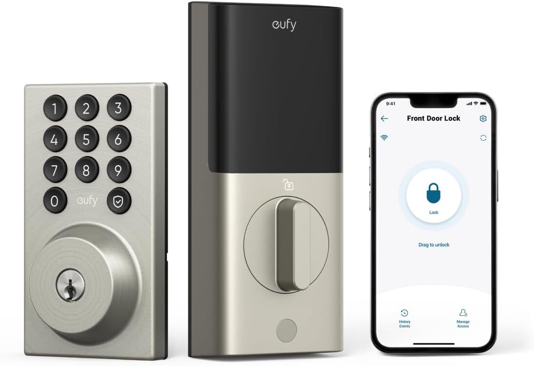 eufy Security Smart Lock C30 Keyless Entry Deadbolt Built-in WiFi(Alexa-Enabled)