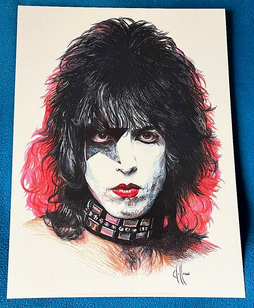KISS Creatures Of The Night 2022 40th Anniv 9"X12" Illustrations Chris Hoffman