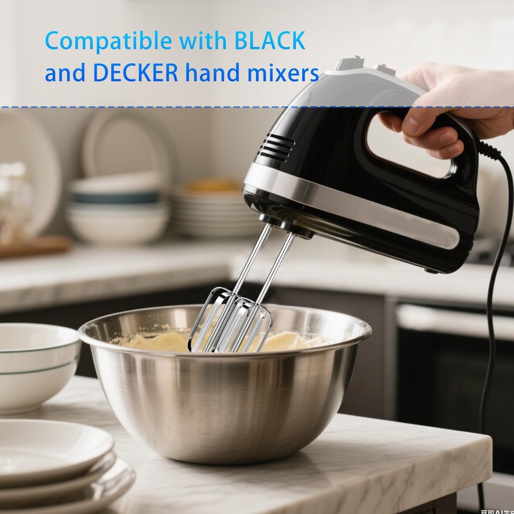 2pcs Hand Mixer Beaters Attachments Compatible with BLACK & DECKER, Universal...