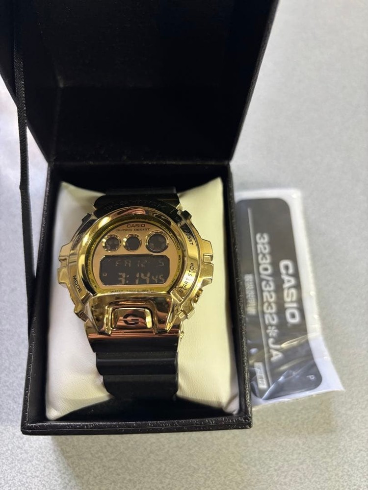 CASIO G SHOCK Gold Black Digital Watch