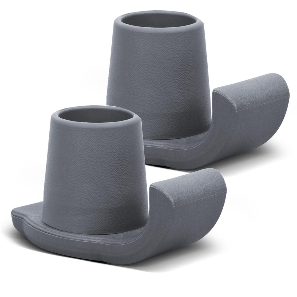 Walker Ski Glides, 2 Pack Durable Glides for Folding 2 Pack, Gray