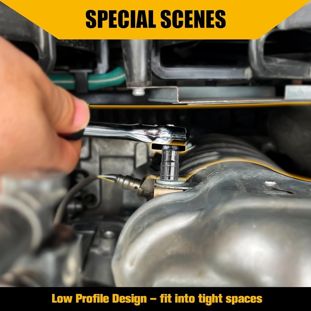 4-Pack Low Profile Impact Socket Adapter Set, Drive Reducing Ratchet Adapter Set