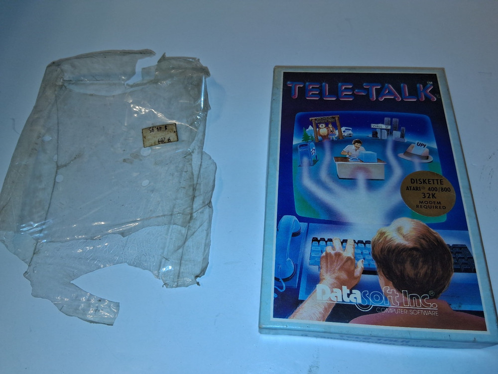 1982 TELE-TALK by DataSoft Telecommunications Software for Atari 400/800 32K  Op