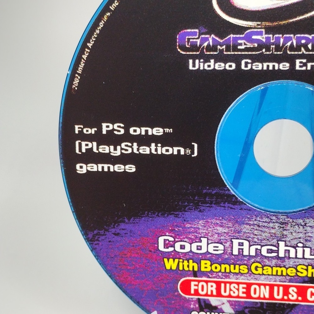 Gameshark 2 V2 Code Archive DISC ONLY Playstation 1 PS One PS1 Cheat Codes VTG