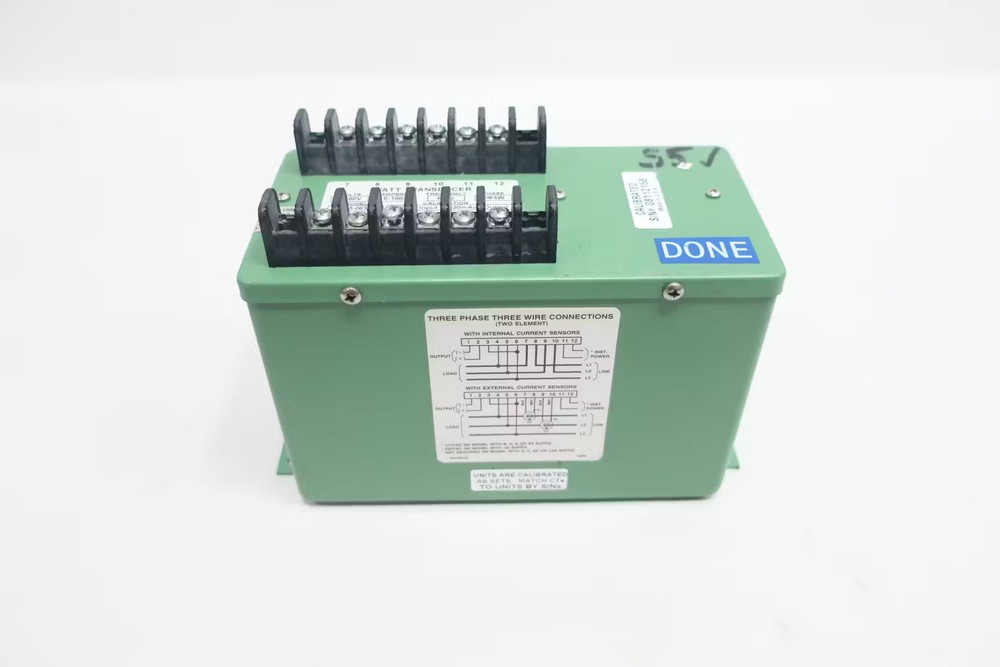 Ohio Semitronics PC5-063E Watt Transducer 600v-ac 3w