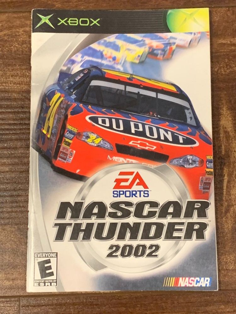 NASCAR Thunder 2002 XBOX Instruction Manual Only