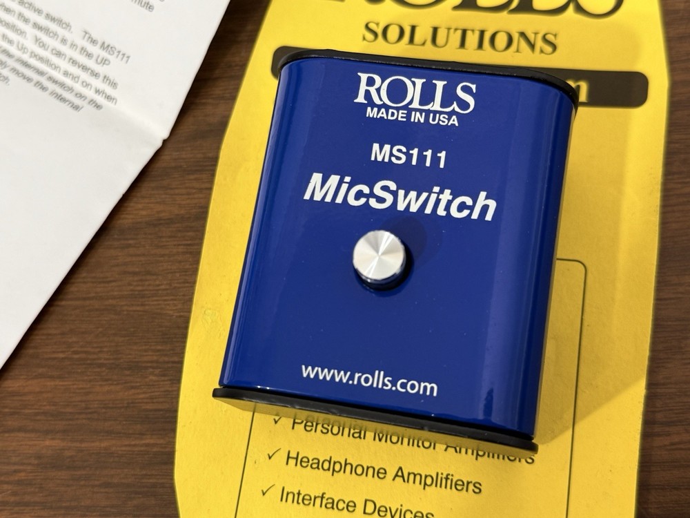 Rolls MS111 Microphone Muting Switch (New)