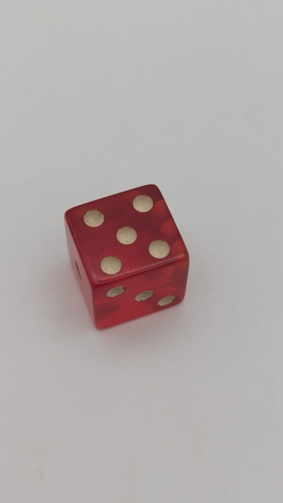 Vintage Cherry Translucent Bakelite Dice