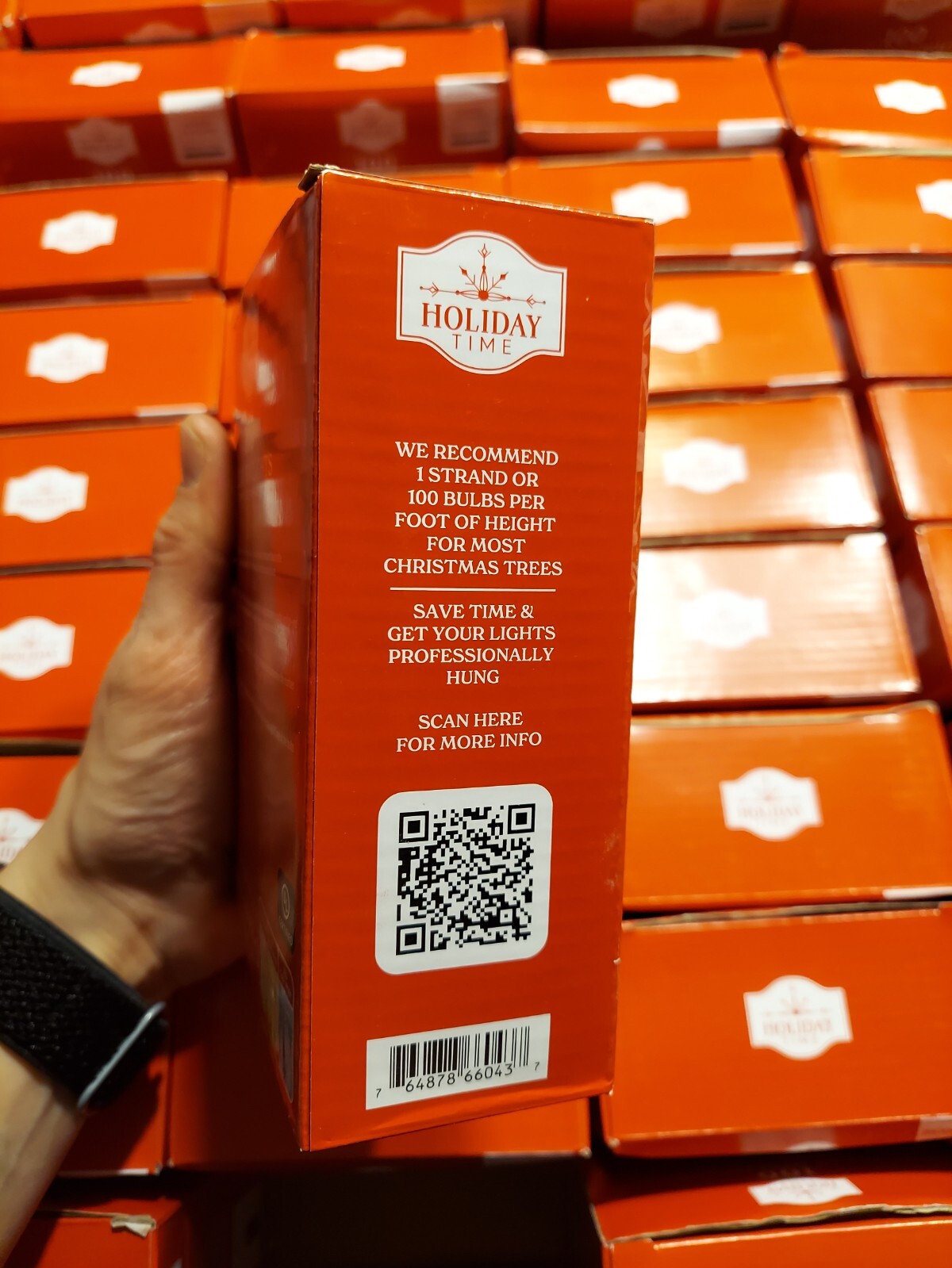 Holiday Time 100 Clear Mini lncandescent Christmas Tree Lights Indoor Outdoor