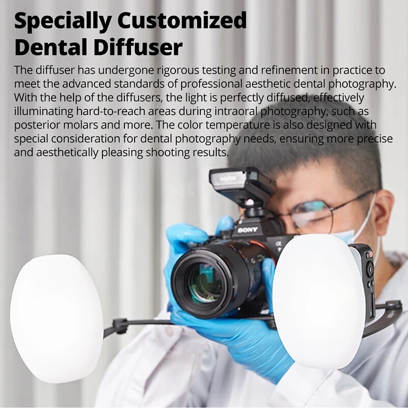 Godox MF12-DK1 Dental Flash System Dual-Flash Led Ring Lights Camera Speedlite