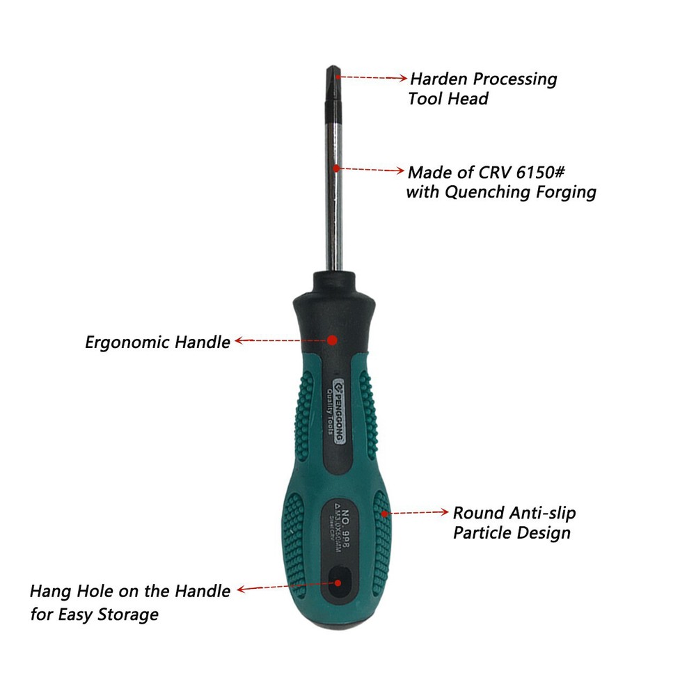 4p Triangle Screwdriver Set Hand Tool Multi-Purpose Magnetic Tool Kit 1.8-3.0mm