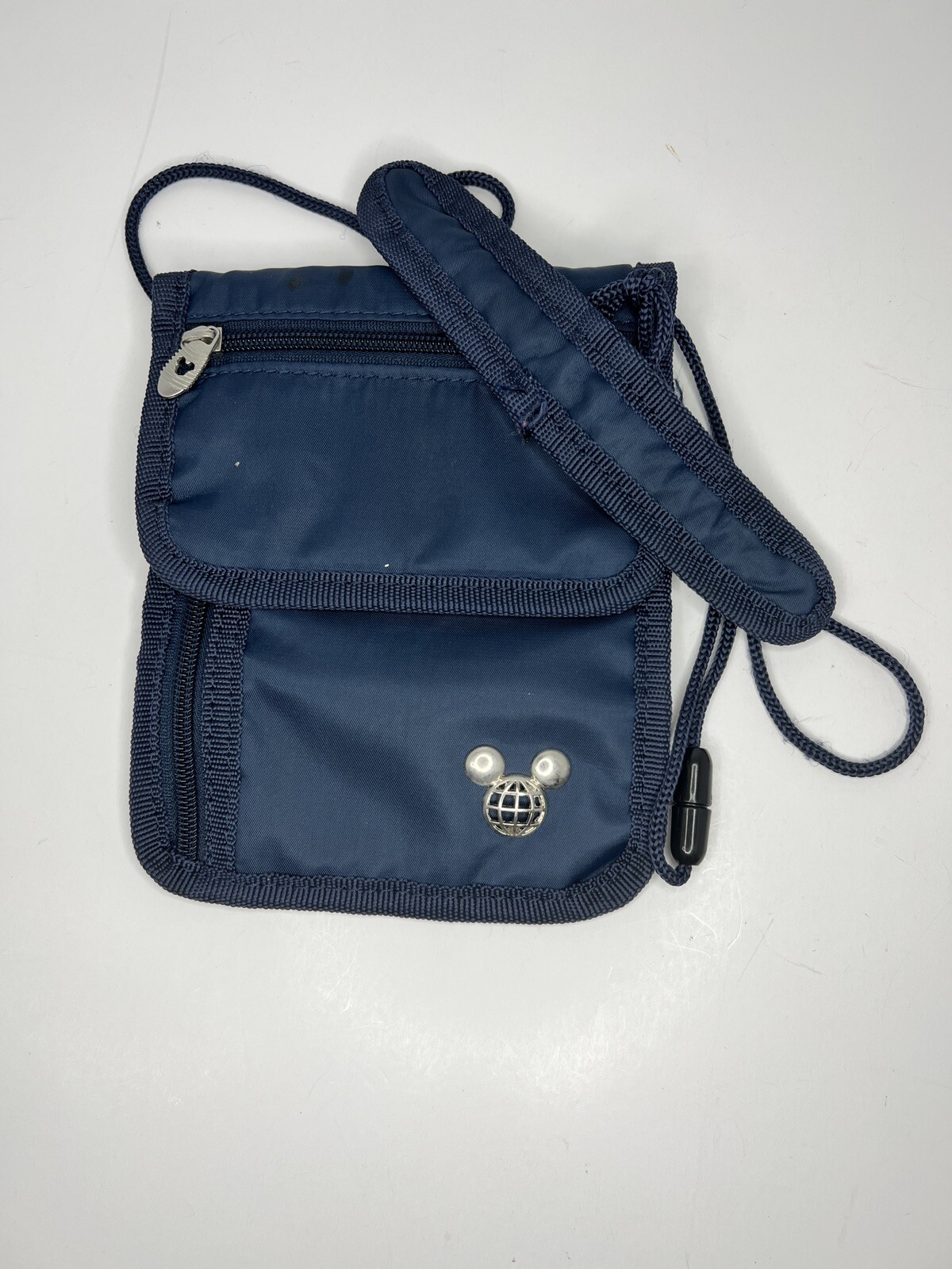 Disney TAG Travel Accessories Gear Navy Blue Neck Wallet ID Holder Bag Pouch