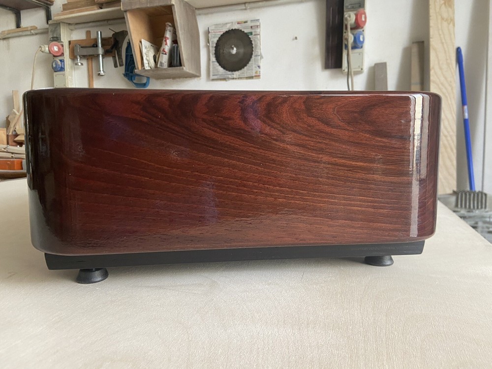 Thorens TD 124 Plinth Plinth Rounded Solid Wood Turntable Plinth