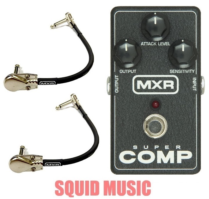 MXR Dunlop Super Comp M-132 Compressor Guitar Effect M132 ( 2 MXR CABLES )